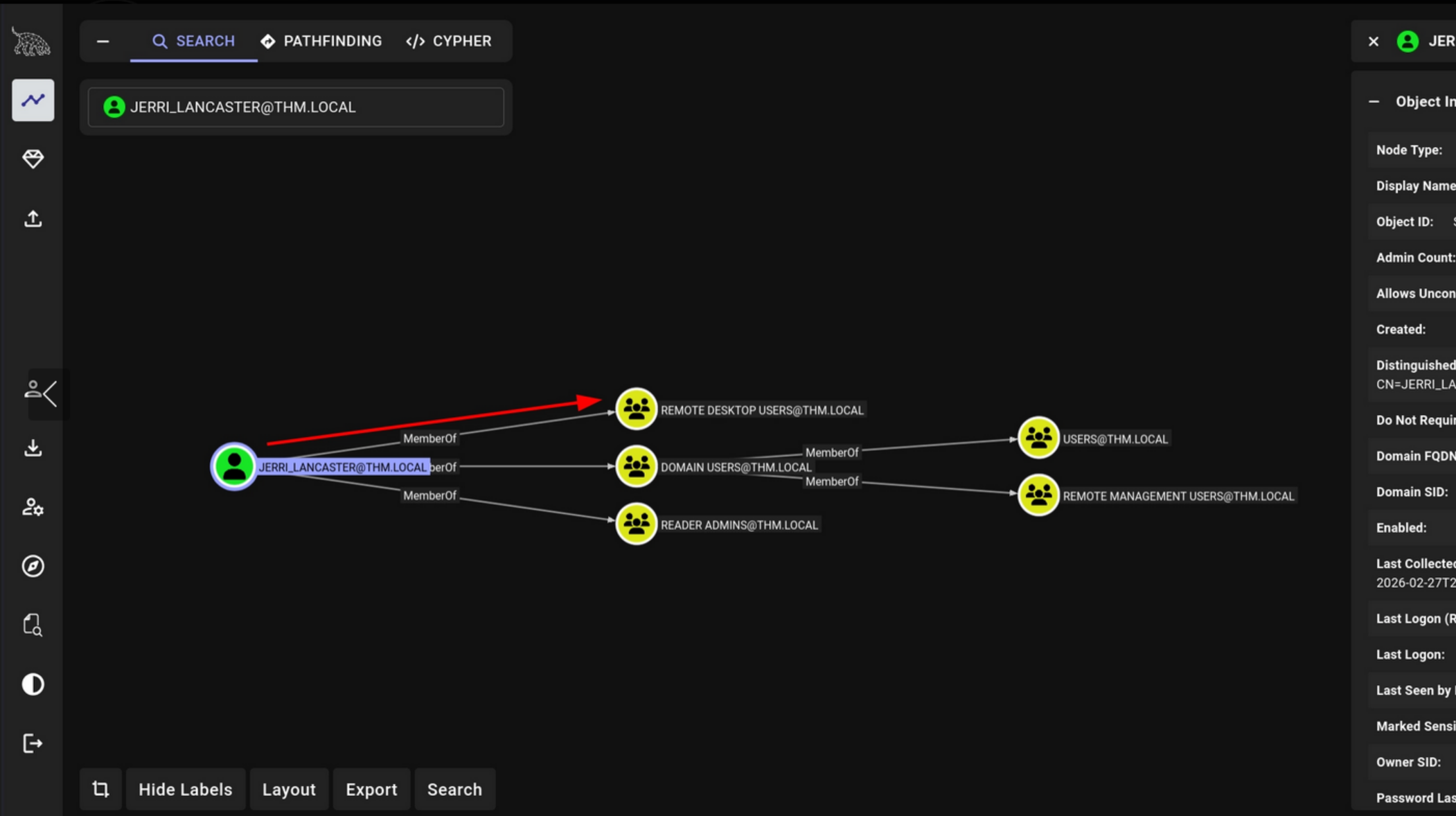 Bloodhound updated — full attack path now visible